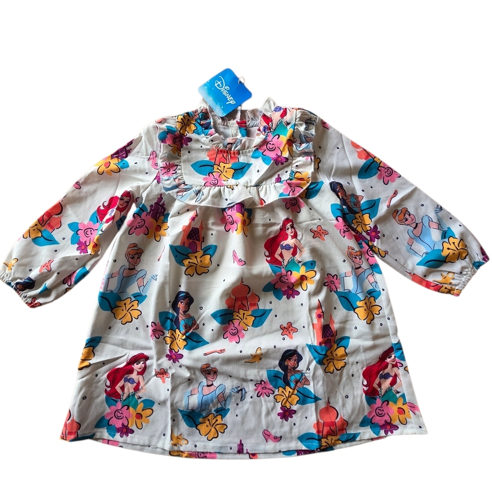Disney Princess Toddler Dress NWT Ariel Cinderella Jasmine PatPat 3Y Long Sleeve